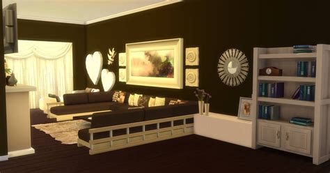 Sims 4 Room Download Elles Living Room Sanjana Sims Studio
