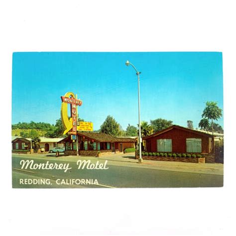 Postcard California Redding Ca Monterey Motel 1960s Unposted Chrome Ebay