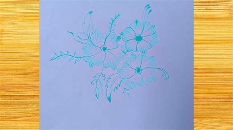 How To Draw A Simple Flower Design Simple Flower Designs To Draw