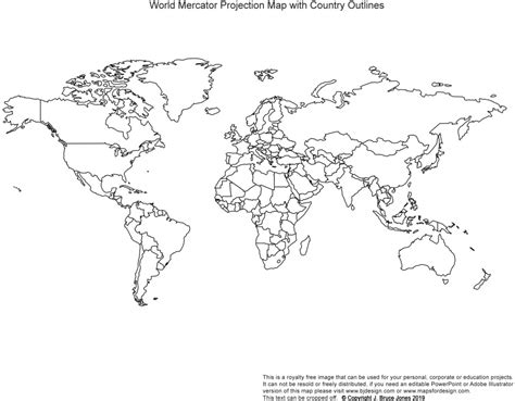 Blank Map Of The World Pdf Printable Blank World Outline Maps Regarding