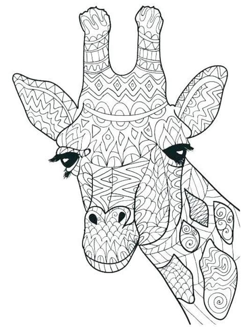 Coloring Mandalas Animal Coloring Pages Giraffe Coloring Pages