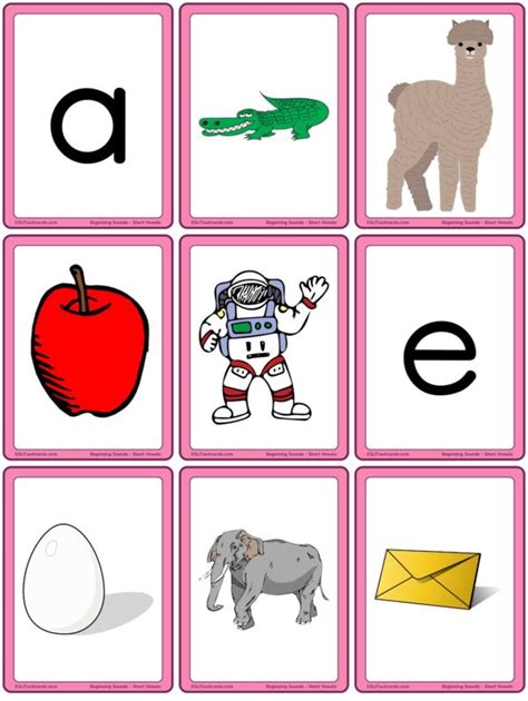 Free Short Vowels Flashcards And Posters Printable Imagesee