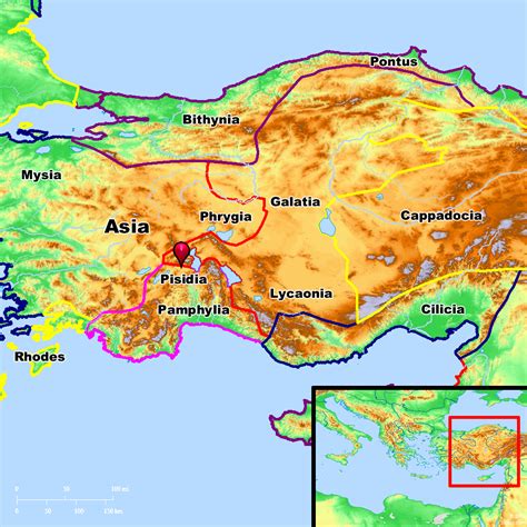 Bible Map Pisidia