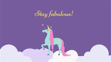 Fabulous Unicorn Funny Desktop Wallpaper Templates By Canva