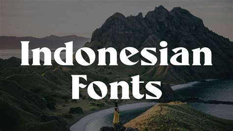 28 Stunning Typefaces Created By Talented Indonesian Creators Hipfonts