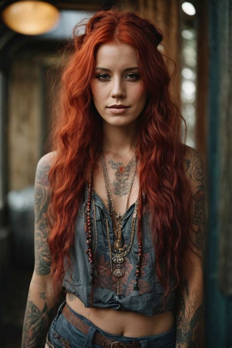Woman With Long Red Hair Free Stock Photo Public Domain Pictures