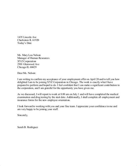 In this process, you should also officially agree to the terms of employment. 67+ Acceptance Letter Examples - Word, Apple Pages, Google ...