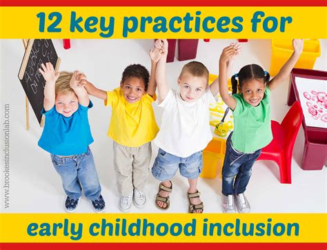 12 Key Practices For High Quality Early Childhood Inclusion Inclusion Lab