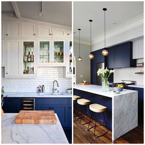 Loving the dark blue kitchen cabinets color can be so fun. 4 Ways to Use Navy Blue in Your Kitchen | Big Chill