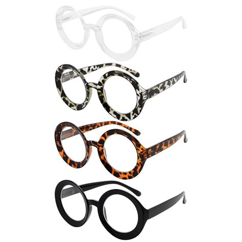 Reading Glasses Thicker Frame Readers 4 Pack Women Reading Glasses Womens Glasses Retro