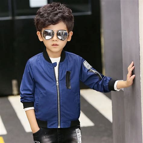 Kids Clothes Boys Jackets Fashion Blue Green Color Children Clothing