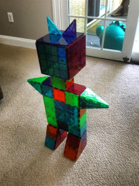 Tile paint in the color of your choice. Magnetic Tiles Ideas for Kids from Leo Evo. Click on the ...