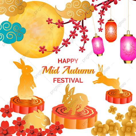 Mid Autumn Festival Vector Png Images Premium And Modern Mid Autumn