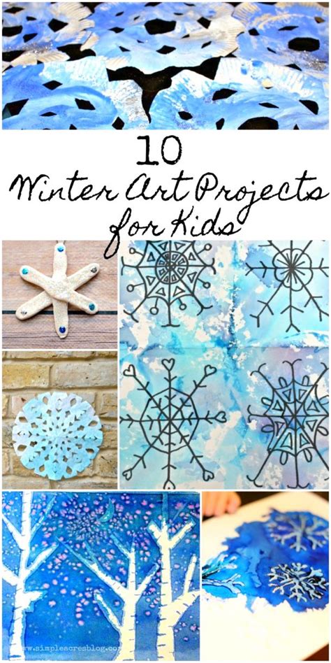 10 Winter Art Projects For Kids Simple Acres Blog