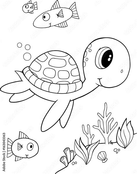 ️cute Coloring Pages Of Turtles Free Download