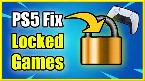 How To Fix Locked Ps5 Games And Apps Fast Method Youtube