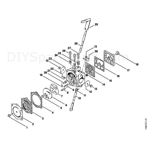 Stihl 015 Chainsaw 015av Parts Diagram Carburettor