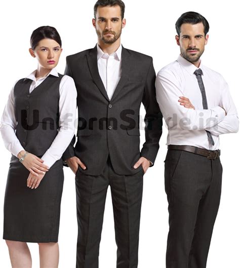 Manager Blazers Front Office Waiter Uniform Grey Hc18