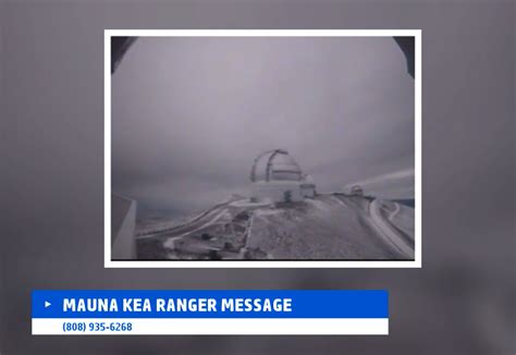 Video Hawaii Snow Update Blizzard Warning For Summits