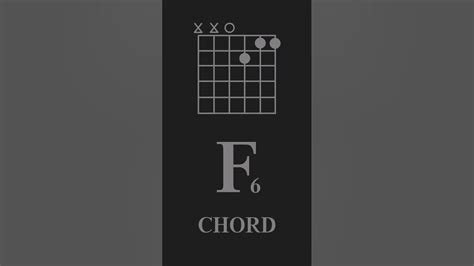 F6 Guitar Chord Youtube