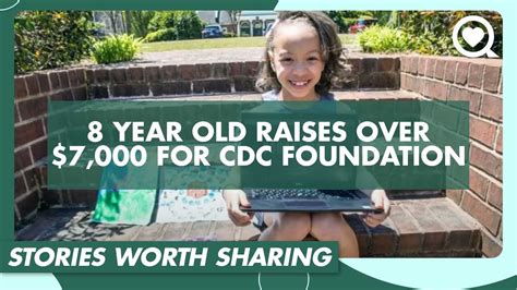 8 Year Old Raises Over 7000 For Cdc Foundation Youtube