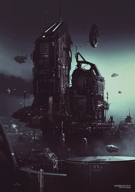 Platform Structure Worldview Sci Fi Art Book By Jamesledgerconcepts