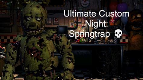 Fnaf Ultimate Custom Night Springtrap Al 20 Youtube