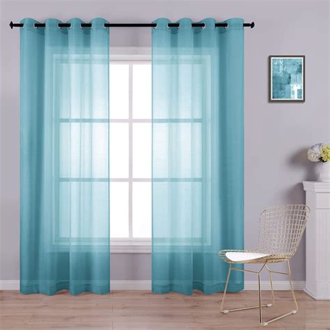 Teal Curtains 108 Inches Long For Dining Room Panels 2 Max 47 Off Ex