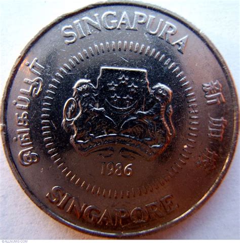 50 Cents 1986 Republic 1981 1990 Singapore Coin 2788
