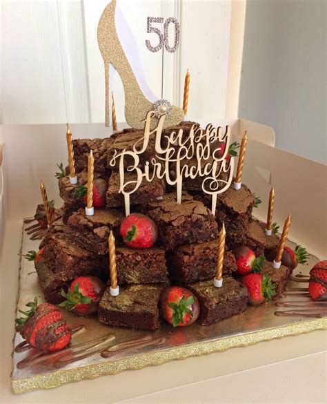 Send free greeting cards, birthday cards, thank you cards, and more for ever occasion! Helen's 50th Birthday Tower of Chocolate Brownies ...