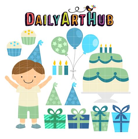 Birthday Boy Clip Art Set Daily Art Hub Free Clip Art Everyday