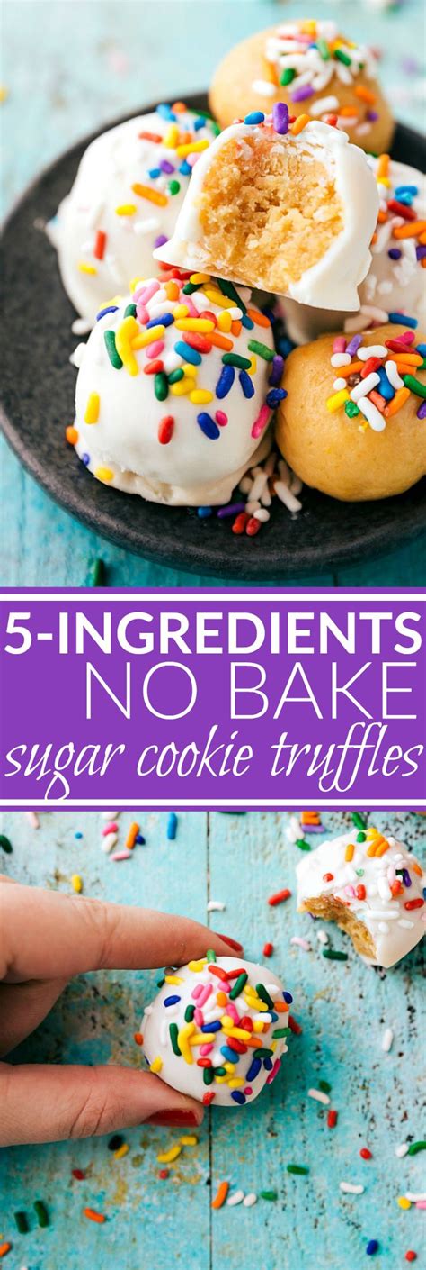 I'm sure you've been eating eggs every day for breakfast though (aren't we all?) so what else can we make with lots of eggs? Simple sugar cookie truffles without raw eggs or flour ...