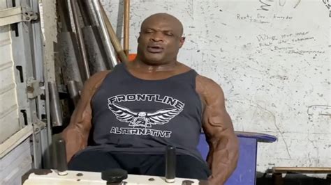 Legendary Bodybuilder Ronnie Coleman Powers Through Calf Raises For Reps Continues To Inspire