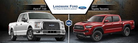 2020 toyota tacoma and tundra. 2017 Ford F-150 vs. 2017 Toyota Tacoma in Springfield, IL ...