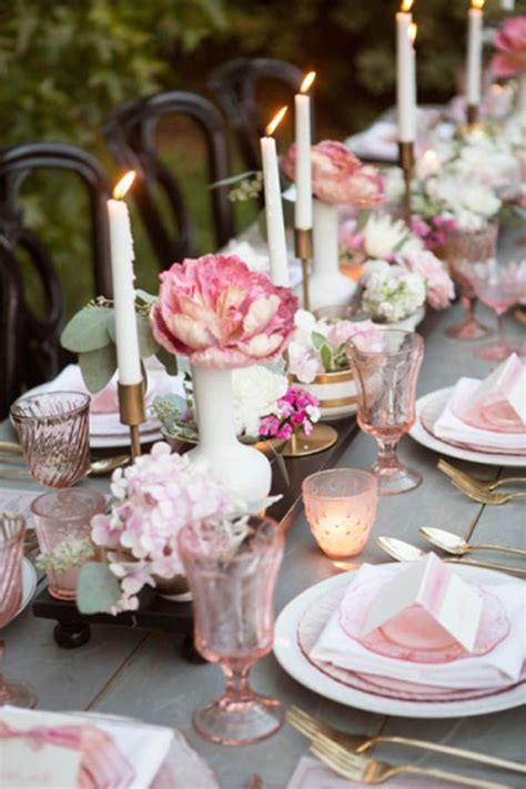 Simple And Pretty Tablescape B Lovely Events Wedding Table Pink