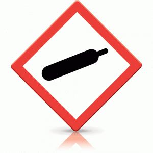 Buy Non Flammable Compressed Gas 2 Labels Hazard Warning Diamonds