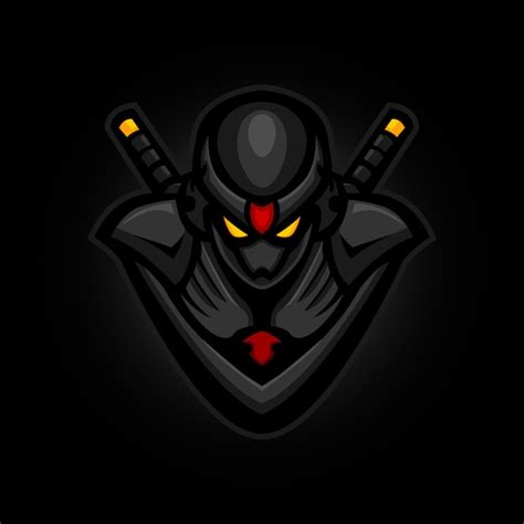 Ninja E Sports Logo Gaming Mascot Premium Vector
