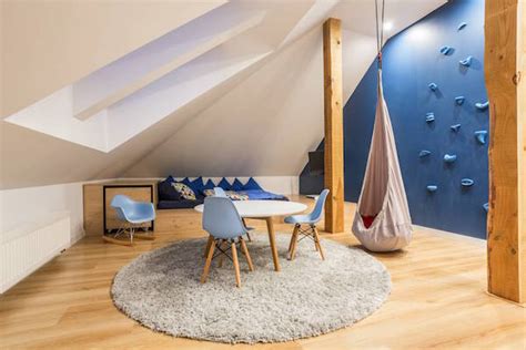 It can serve as an extra bed space for your guests or a bedroom where your kids can move in when they grow up. Sky Blue Lofts - Kids Playroom Attic Conversion - Sky Blue ...