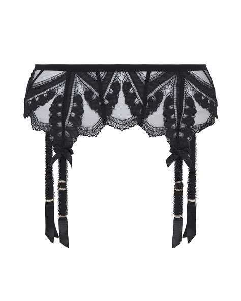 Alysia Suspender In Black By Agent Provocateur All Lingerie