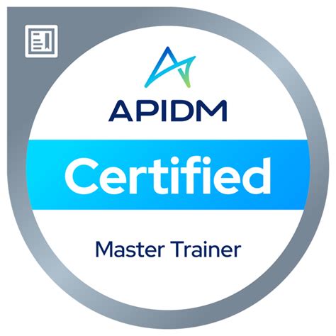 Apidm Certified Master Trainer Credly