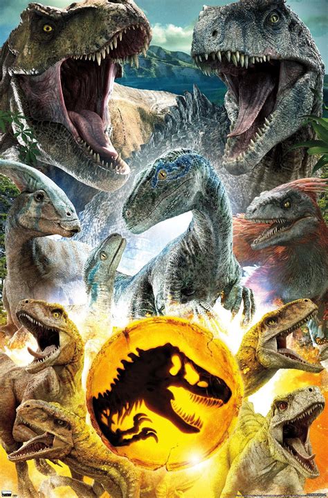 Jurassic Park Movie Jurassic World Dominion 2022 Posters And Prints Wall Art Dinosaur Film