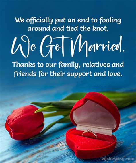 Wedding Announcement Wording And Messages Wishesmsg