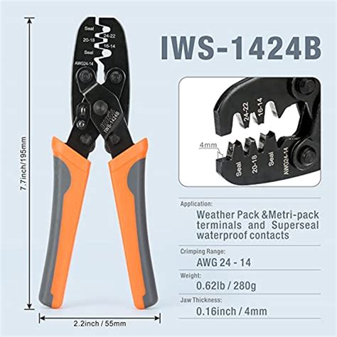 Iwiss Weather Pack Sealed Connector Crimping Tool Wire Crimper For