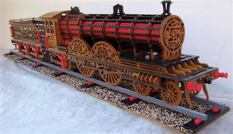 Victorian Locomotive With Freight Car Scroll Saw Fretwork Pattern