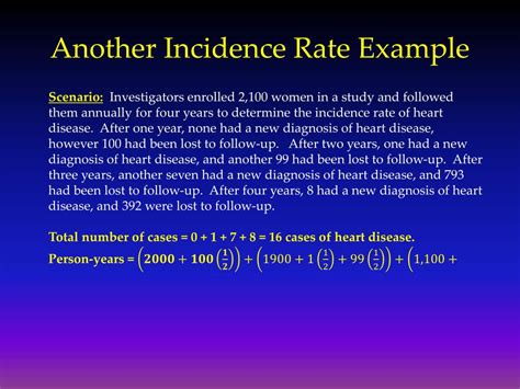 What Is An Example Of Incidence Slidesharedocs