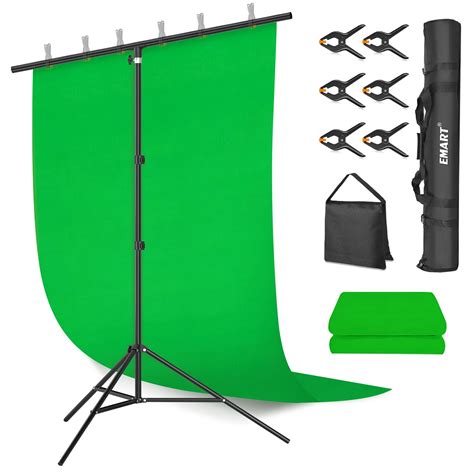 Buy Emart Green Screen Kit With 2x2m Backdrop Stand Photo Background