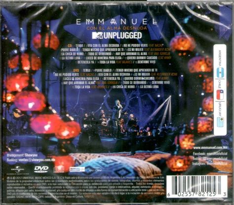 Mi ColecciÓn Musical Emmanuel Mtv Unplugged Con El Alma Desnuda