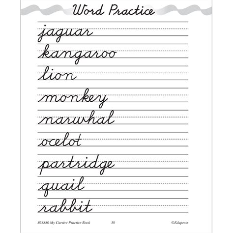 My Own Cursive Practice Book Pack TCR Teacher Created Resources
