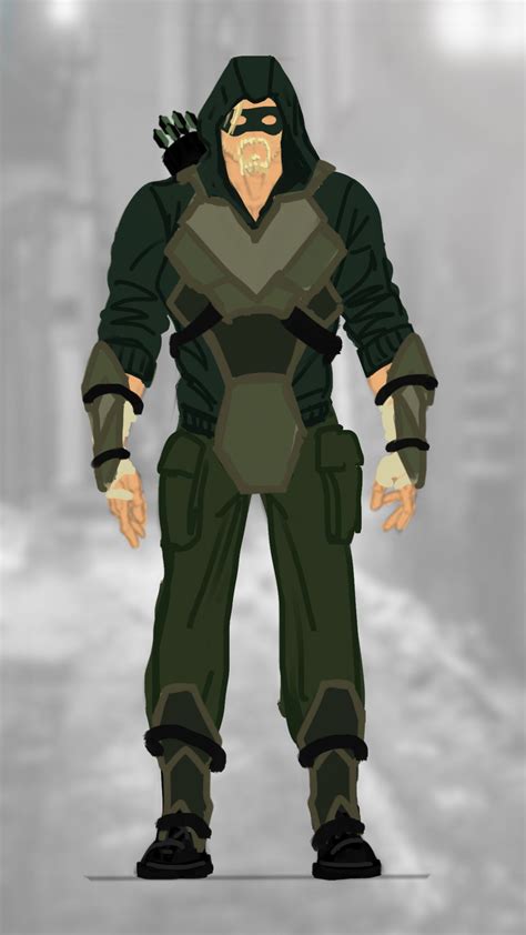 For The Green Arrow I Wanted To Give Him A More Pieced Together Suit