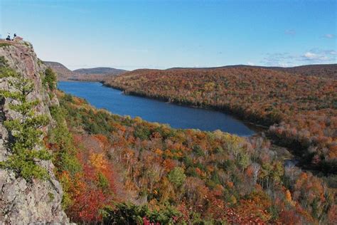 The Lake Of The Clouds In The Porkies Porcupine Mountains In Michigan